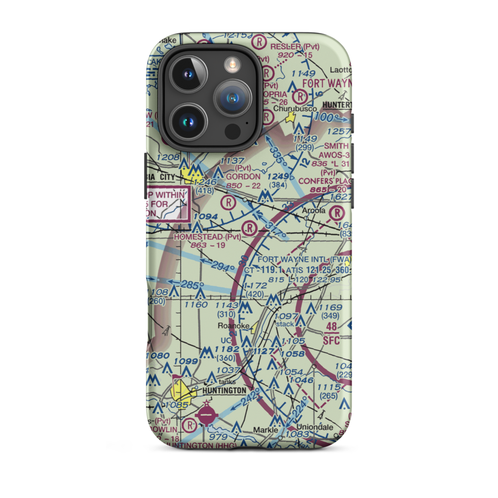 Homestead Airport (29IN) VFR Sectional  Tough iPhone Case iPhone 16 Pro Max model shown