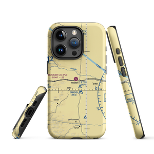 Hooker County Airport (84NE) VFR Sectional  Tough iPhone Case