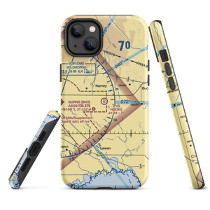 Hooks Strip Airport (OR32) VFR Sectional  Tough iPhone Case