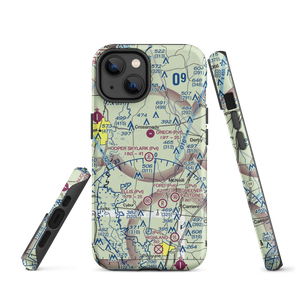 Hooper Skylark Field (MS93) VFR Sectional  Tough iPhone Case