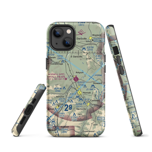 Hornell Municipal Airport (HTF) VFR Sectional  Tough iPhone Case