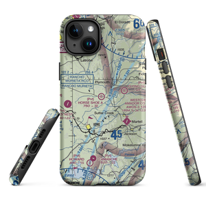 Horse Shoe A Ranch Airport (CA71) VFR Sectional  Tough iPhone Case