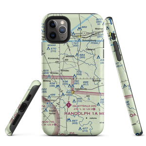 Hound Run Airport (40X) VFR Sectional  Tough iPhone Case