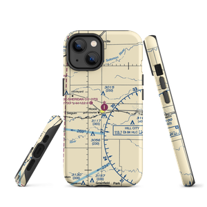 Hoxie-Sheridan County Airport (1F5) VFR Sectional  Tough iPhone Case