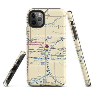 Hoxie-Sheridan County Airport (1F5) VFR Sectional  Tough iPhone Case