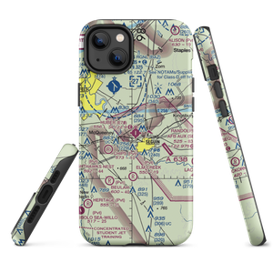 Huber Airpark Civic Club Llc Airport (E70) VFR Sectional  Tough iPhone Case