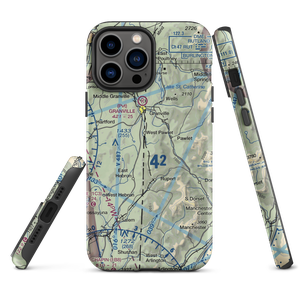 Hulett Landing Strip (VT60) VFR Sectional  Tough iPhone Case