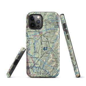 Hulett Landing Strip (VT60) VFR Sectional  Tough iPhone Case