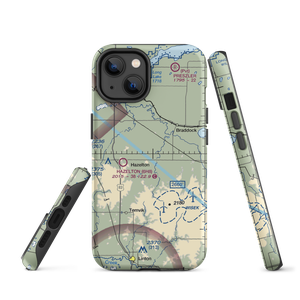 Humann Private Airstrip (ND85) VFR Sectional  Tough iPhone Case