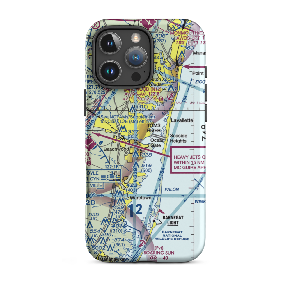Hummel Seaplane Base (16NJ) VFR Sectional  Tough iPhone Case iPhone 16 Pro Max model shown
