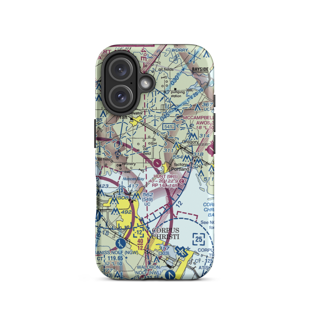Hunt Airport (9R5) VFR Sectional  Tough iPhone Case iPhone 16 model shown