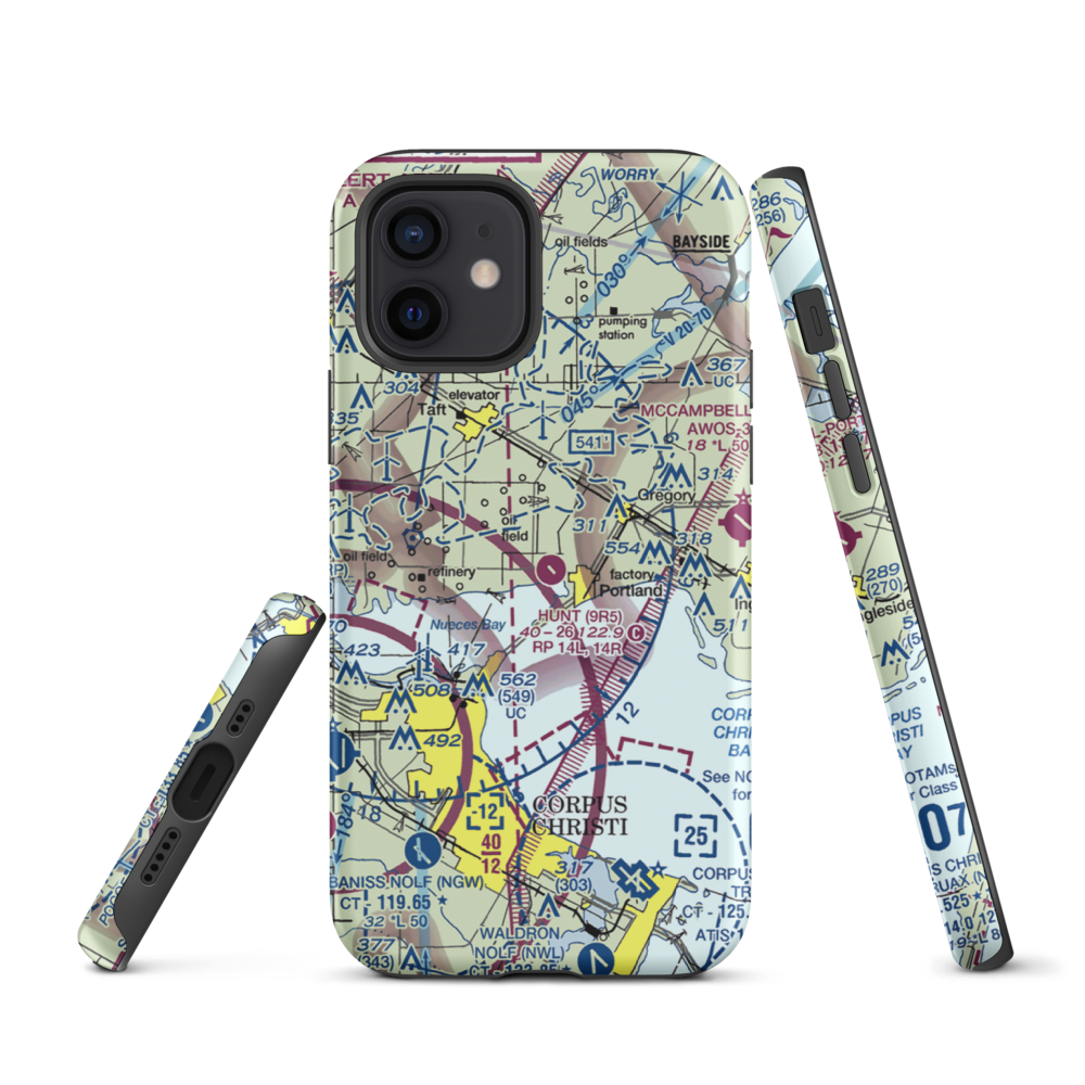 Hunt Airport (9R5) VFR Sectional  Tough iPhone Case iPhone 12 model shown