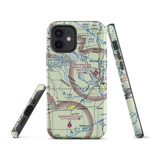 Hunter Raffety Elevators Inc Airport (92IL) VFR Sectional  Tough iPhone Case