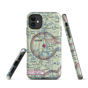 Huntingburg Airport (HNB) VFR Sectional  Tough iPhone Case