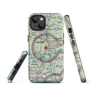 Huntingburg Airport (HNB) VFR Sectional  Tough iPhone Case