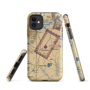 Huntington Municipal Airport (69V) VFR Sectional  Tough iPhone Case