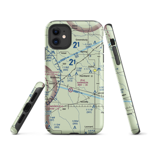 Hunziker Airport (2MO6) VFR Sectional  Tough iPhone Case