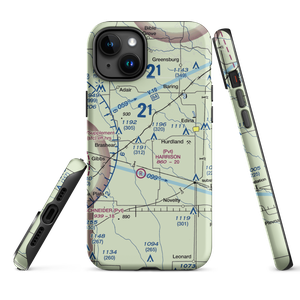 Hunziker Airport (2MO6) VFR Sectional  Tough iPhone Case