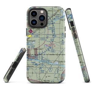 Hurley Memorial Seaport (74MN) VFR Sectional  Tough iPhone Case