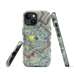 Hutchinson Municipal Airport (HUT) VFR Sectional  Tough iPhone Case