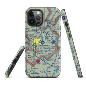 Hutchinson Municipal Airport (HUT) VFR Sectional  Tough iPhone Case