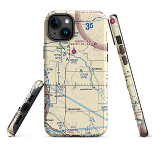 Hyde Ranch Airport (03NE) VFR Sectional  Tough iPhone Case