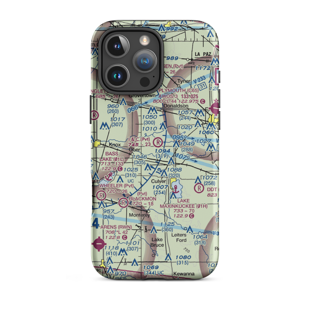 I & C Field (IN54) VFR Sectional  Tough iPhone Case iPhone 16 Pro Max model shown