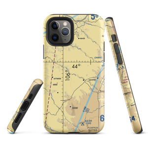 Iberlin Ranch Nr 1 Airport (WY22) VFR Sectional  Tough iPhone Case