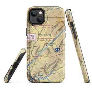 Idaho City US Forest Service Airport (U98) VFR Sectional  Tough iPhone Case