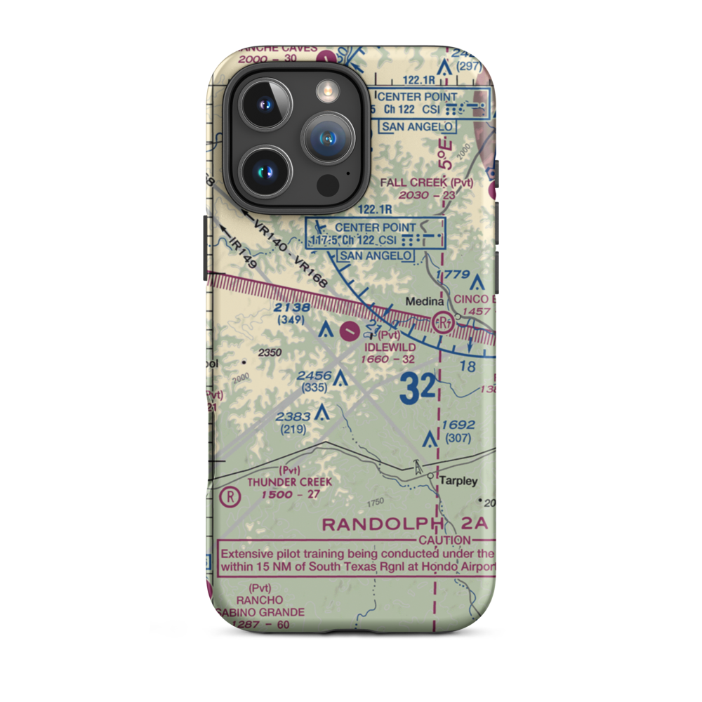 Idlewild Airport (XS11) VFR Sectional  Tough iPhone Case iPhone 16 Pro Max model shown