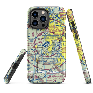 Indianapolis International Airport (IND) VFR Sectional  Tough iPhone Case