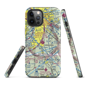 Indy South Greenwood Airport (HFY) VFR Sectional  Tough iPhone Case