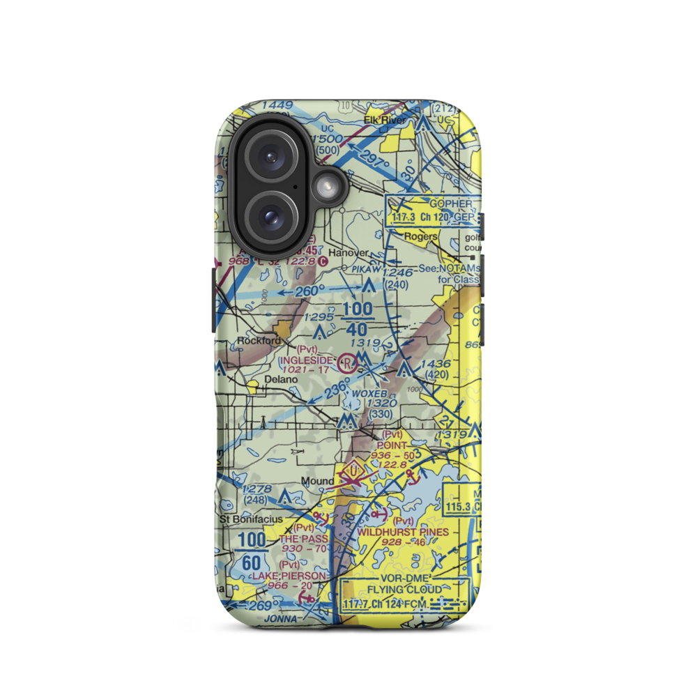 Ingleside Airport (MN66) VFR Sectional  Tough iPhone Case iPhone 16 model shown