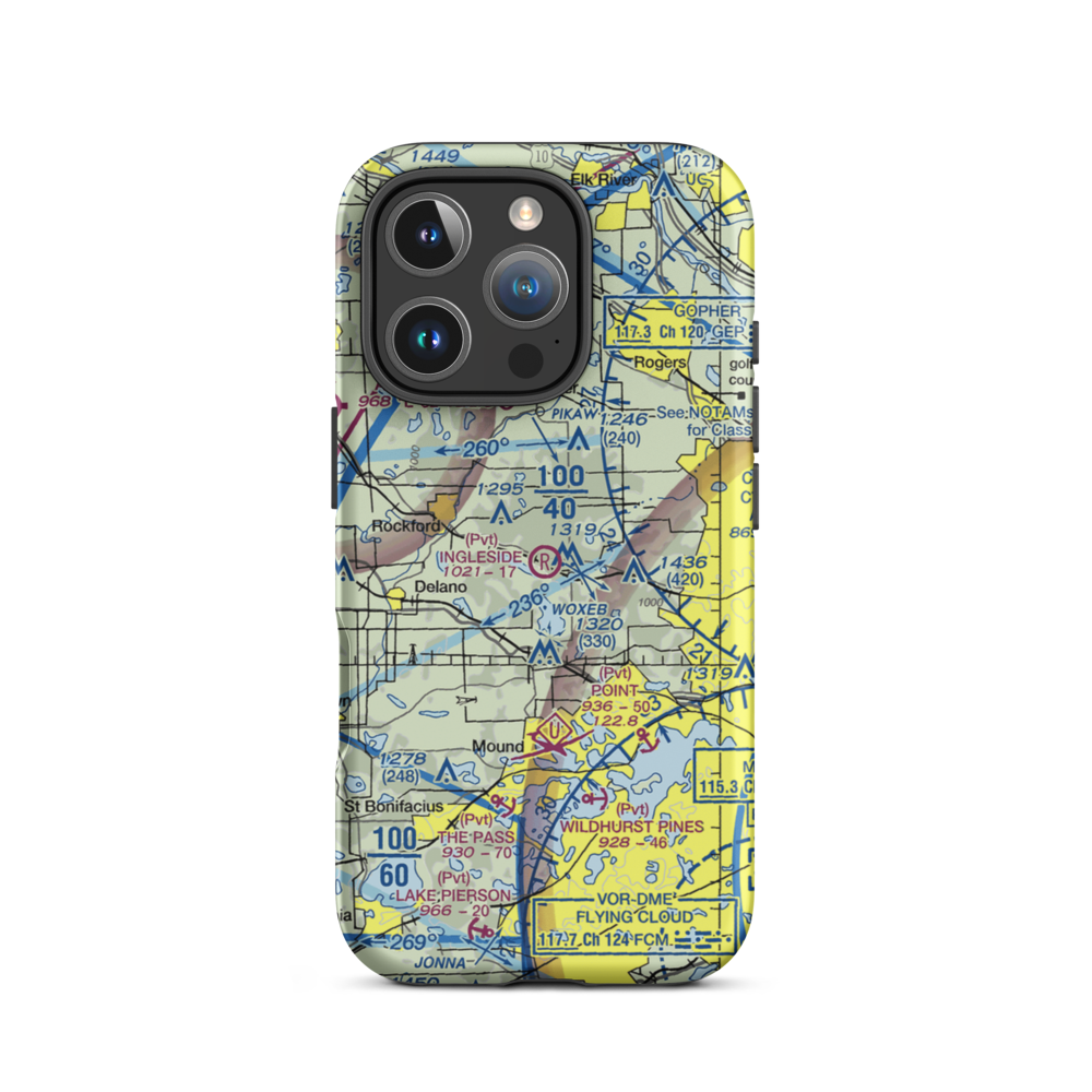 Ingleside Airport (MN66) VFR Sectional  Tough iPhone Case iPhone 16 Pro model shown