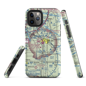 Iowa City Municipal Airport (IOW) VFR Sectional  Tough iPhone Case