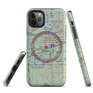 Isedor Iverson Airport (HZX) VFR Sectional  Tough iPhone Case