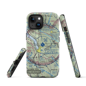 Ithaca Tompkins Regional Airport (ITH) VFR Sectional  Tough iPhone Case