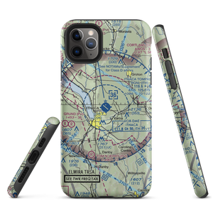 Ithaca Tompkins Regional Airport (ITH) VFR Sectional  Tough iPhone Case