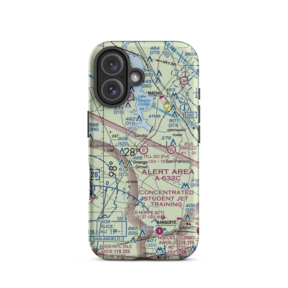 Itll Do Airfield (1XS0) VFR Sectional  Tough iPhone Case iPhone 16 model shown