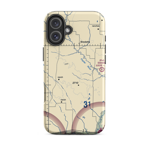 J B Airport (MT90) VFR Sectional  Tough iPhone Case