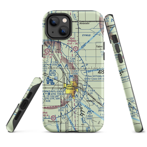 J J and T Airport (MN81) VFR Sectional  Tough iPhone Case