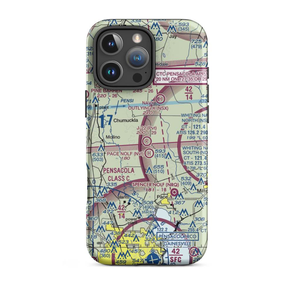 J-22 Ranch Airport (16FL) VFR Sectional  Tough iPhone Case iPhone 16 Pro Max model shown