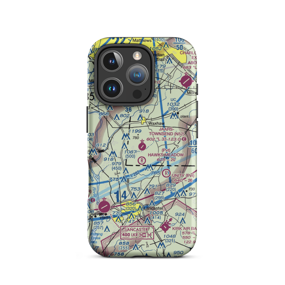 Jaars Townsend Airport (N52) VFR Sectional  Tough iPhone Case iPhone 16 Pro model shown