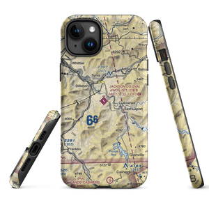 Jackson County Airport (24A) VFR Sectional  Tough iPhone Case