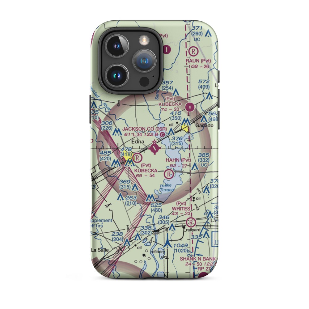 Jackson County Airport (26R) VFR Sectional  Tough iPhone Case iPhone 16 Pro Max model shown