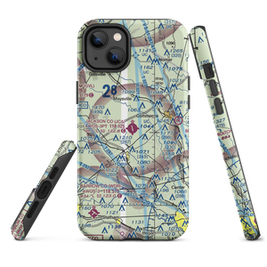 Jackson County Airport (JCA) VFR Sectional  Tough iPhone Case