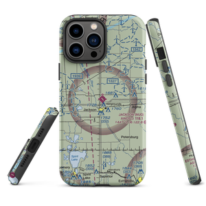 Jackson Municipal Airport (MJQ) VFR Sectional  Tough iPhone Case