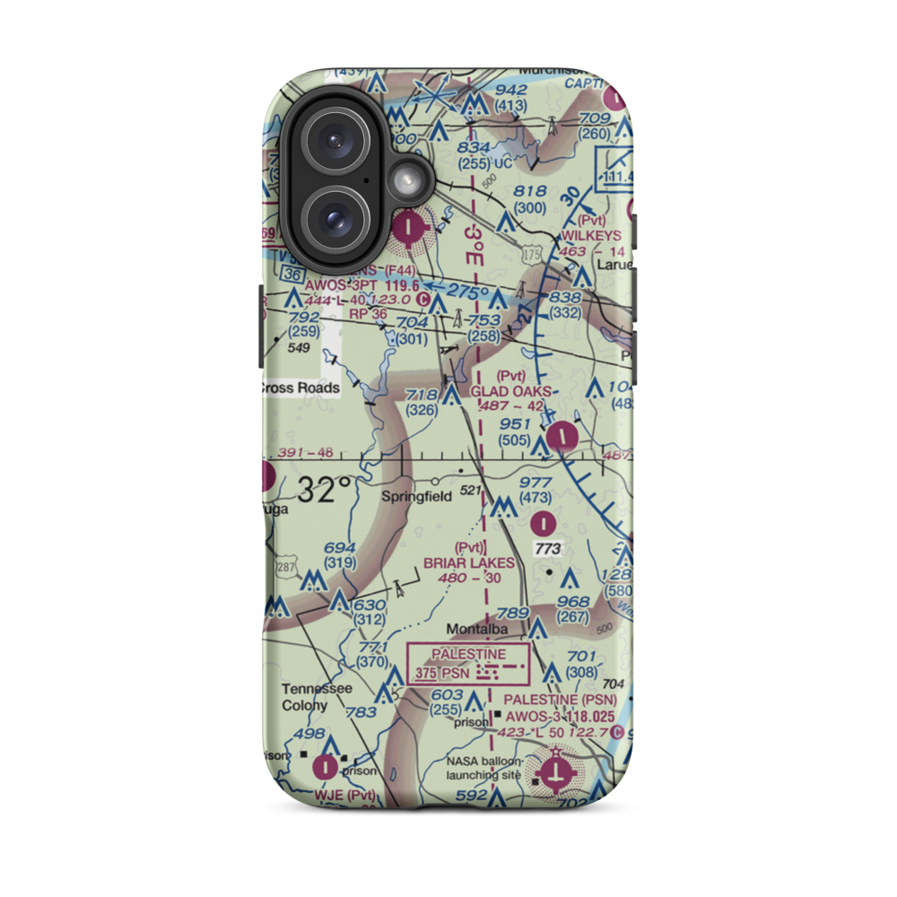Jacksonville / Hunter Field (17XA) VFR Sectional  Tough iPhone Case iPhone 16 Plus model shown