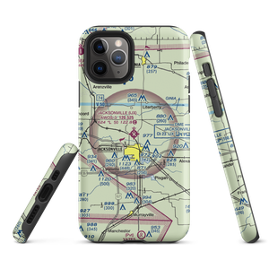 Jacksonville Municipal Airport (IJX) VFR Sectional  Tough iPhone Case