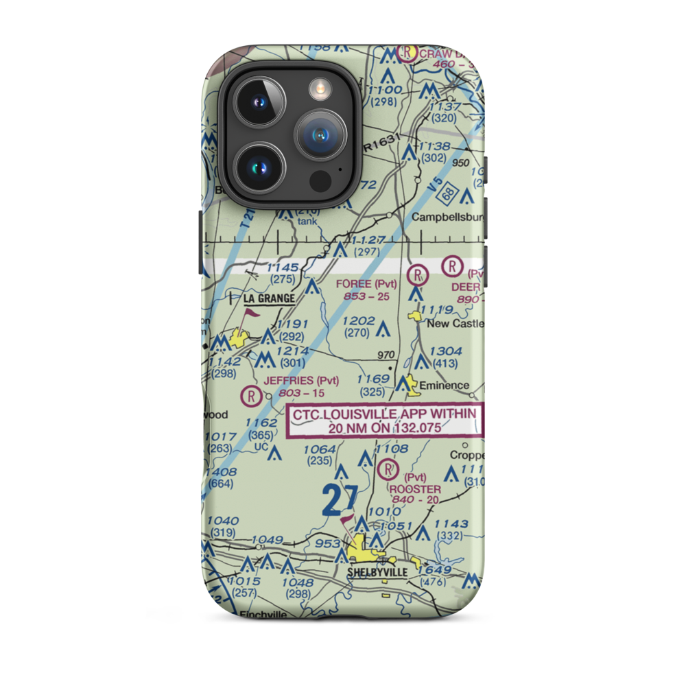 Jake's Field (5KY6) VFR Sectional  Tough iPhone Case iPhone 16 Pro Max model shown